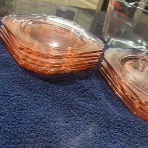 12 Pink Depression Glass Square Plates LOT!!Read All description below


Sold